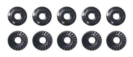 M4 Low Profile Serrated Steel Wheel Nuts